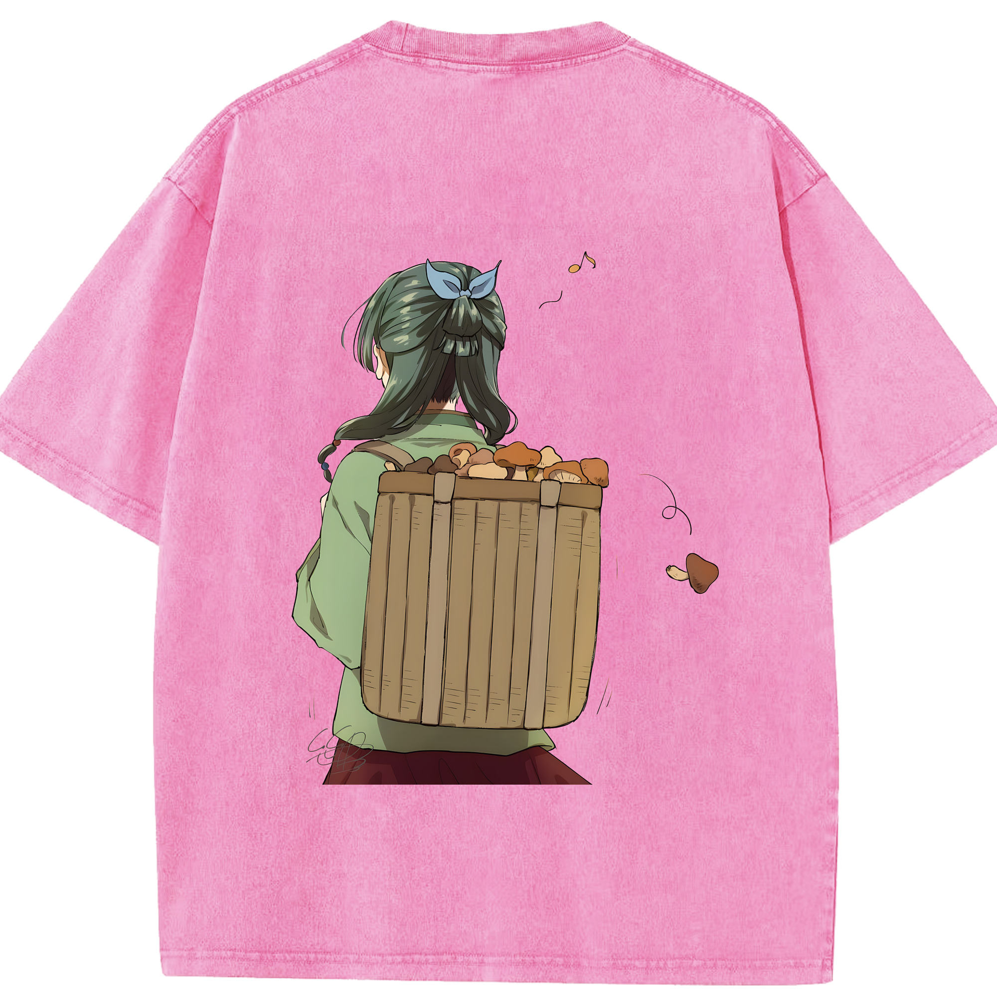 （画像用） 薬屋のひとりごと The Apothecary Diaries 綿100% ヴィンテージ風 半袖Tシャツ（背面プリント）